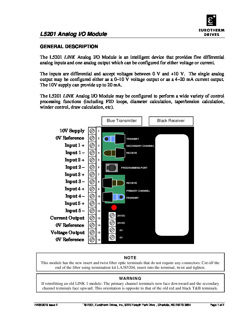 First Page Image of L5201 IO Module Data Sheets.pdf
